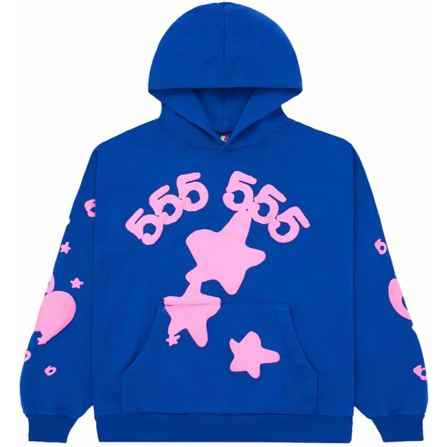 blue and pink spider hoodie